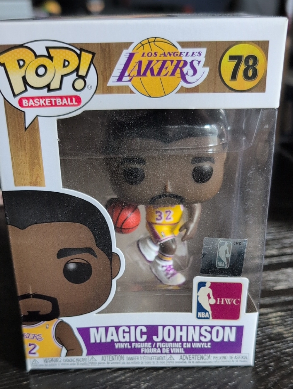 Funko Pop! Basketball Magic Johnson Los Angeles Lakers Yellow & Purple